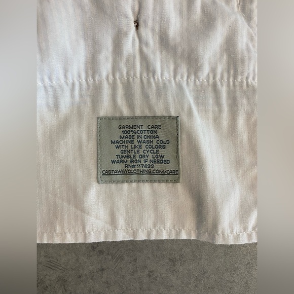 Castaway Nantucket Embroidered Shorts Blue Seersucker w/ Martini Glasses—40 - Picture 7 of 10